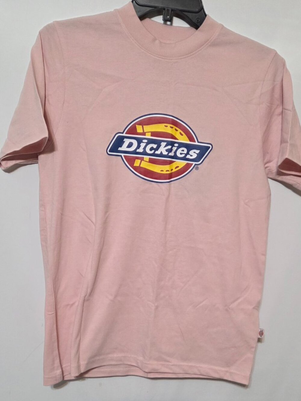 Dickies Womens Pink Graphic Logo Short Sleeve T-Shirt XSmall